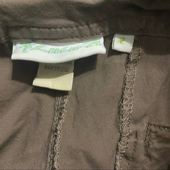 Lulu B Brown Cuffed Cotton Stretch Bermuda Shorts - Picture 3 of 4